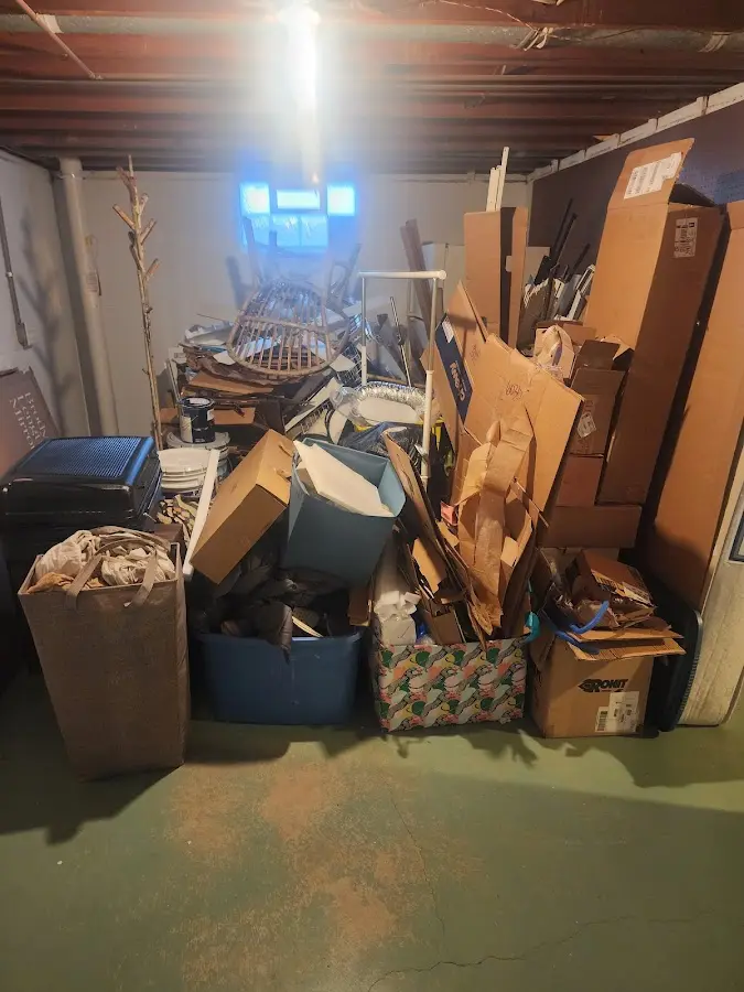 Roll-off dumpster container at job site for Construction Dumpster Rental in Berkshire Lakes